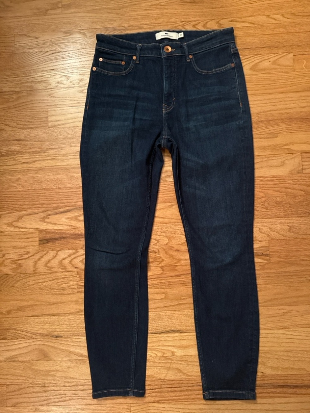 Vineyard Vines High Rise Skinny Jeans Size 28 Dark Wash Stretch Denim EUC